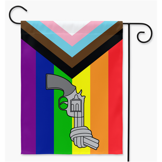 Antiviolence Pride Flags | Choose Your Style | Single Or Double-Sided | 2 Sizes | Lgbtqia2s - Activism
