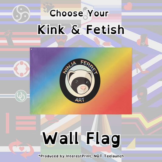 Choose Your Fetish Wall Flag | Single-Sided | 5 Sizes | Kink & Fetish