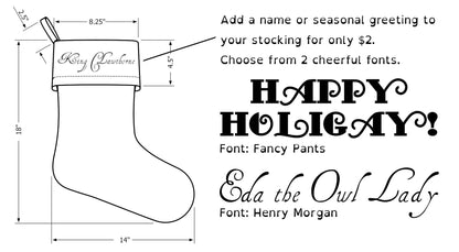 Pride Striped Holiday Stocking | Choose Your Pattern and Colourway