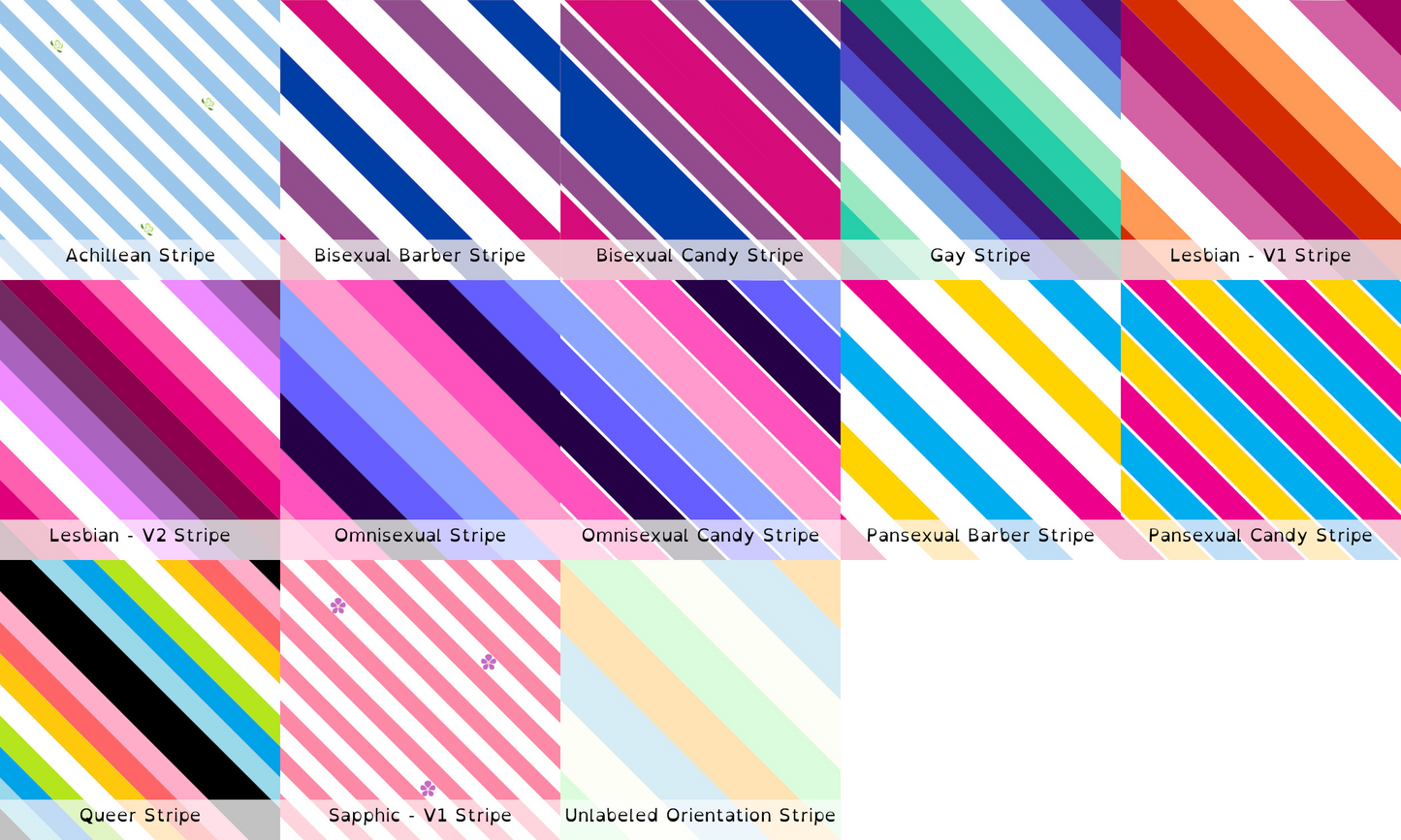 Pride Striped Performance Polyester Fabric | 5 Fabric Types | Choose Your Colourway
