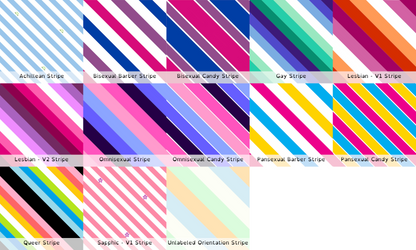 Pride Striped Silk Fabric | 3 Fabric Types | Choose Your Colourway
