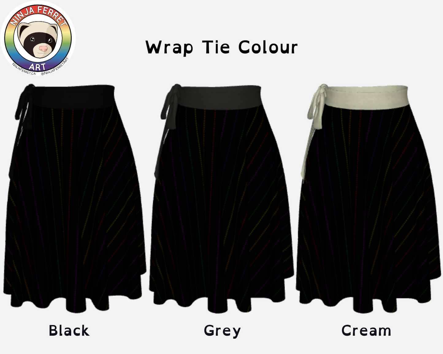 Orientation Pride Striped Wrap Skirts | Choose Your Colourway