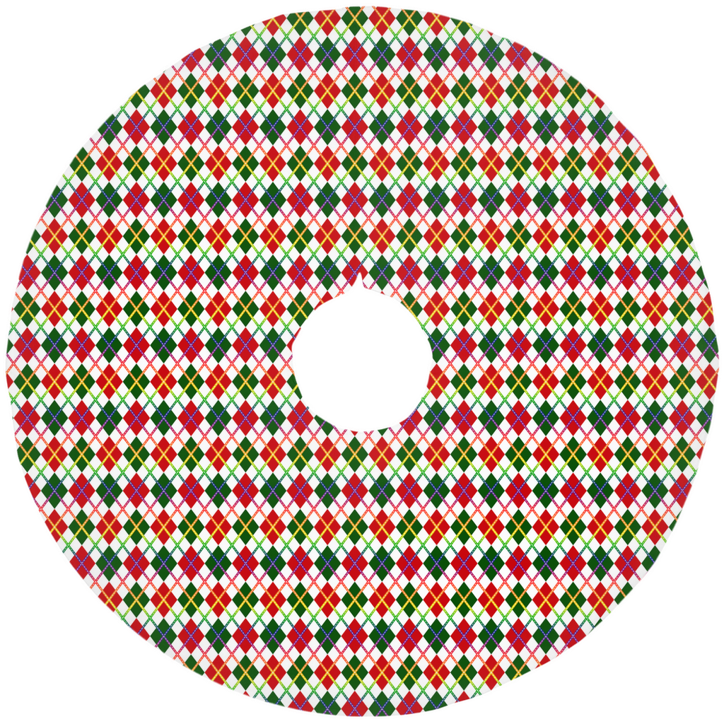 Pride Plaid Christmas Tree Skirt | Luxe | Choose Your Colourway