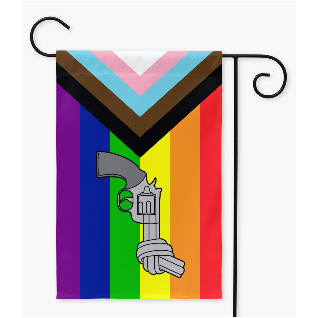 Antiviolence Pride Flags | Choose Your Style | Single Or Double-Sided | 2 Sizes | Lgbtqia2s - Activism