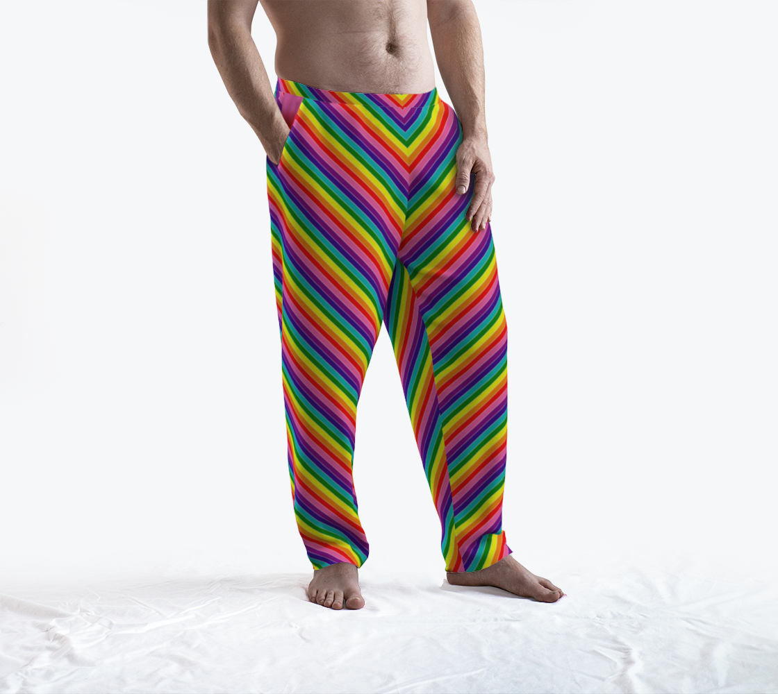 Original Rainbow Candy Striped Lounge Pants
