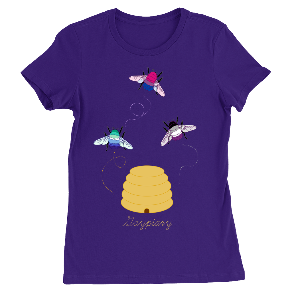 3 Bumblebees - Gaypiary - DARK Fitted Tshirt | Bella + Canvas Apparel ninjaferretart