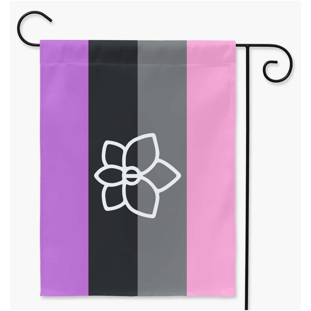 Orchidsexual Pride Yard and Garden Flags  | Single Or Double-Sided | 2 Sizes