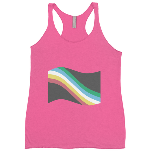 Disability and Neurodiversity Pride Flag Fitted Racerback Tank Tops | Choose Your Flag