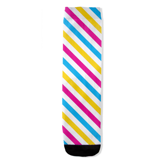 Pansexual Barber Striped All-Over Print Socks