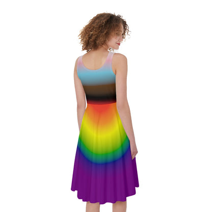 Pride Gradient Sleeveless A-Line Dress | Choose Your Colourway