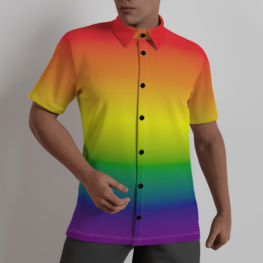 Pride Gradients 4-Way Stretch Short Sleeve Shirt with Collar | Relaxed Fit | Choose Your Colourway