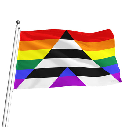 Straight Ally Flag All-Over Print Flag | 5 Sizes
