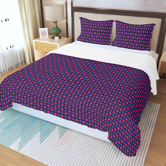 Pride Plaid Three Piece Duvet Cover Set | Choose Your Pattern and Colourway