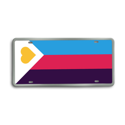 Polyamory Pride Decorative License Plate | Choose Your Flag