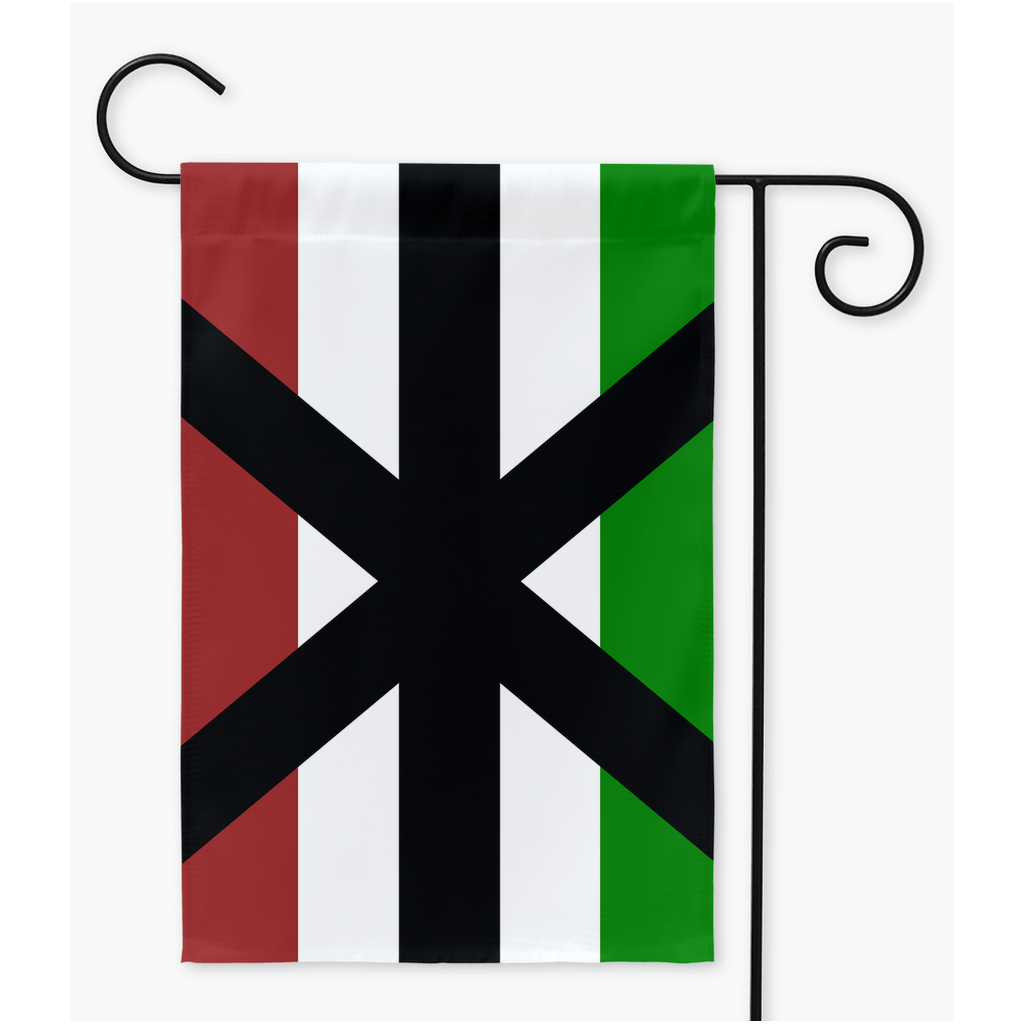 Apothiromantic Yard and Garden Flag | Single Or Double-Sided | 2 Sizes | Aro Ace Spectrum Yard Flag ninjaferretart