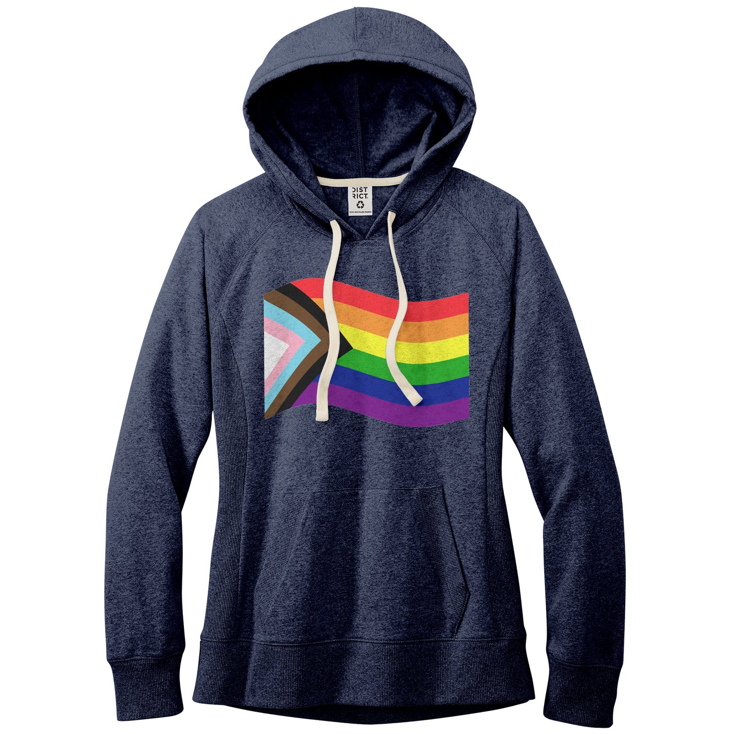 Rainbow Pride Flag Fitted Re-Fleece Hoodies | Choose Your Flag