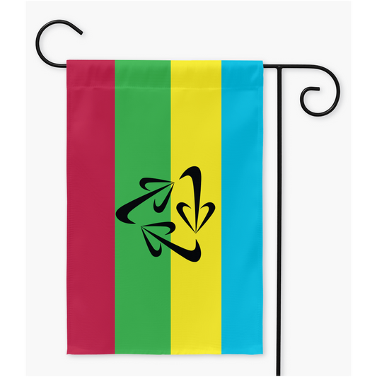 Choose Your Polyamory Pride Yard and Garden Flags  | Single Or Double-Sided | 2 Sizes
