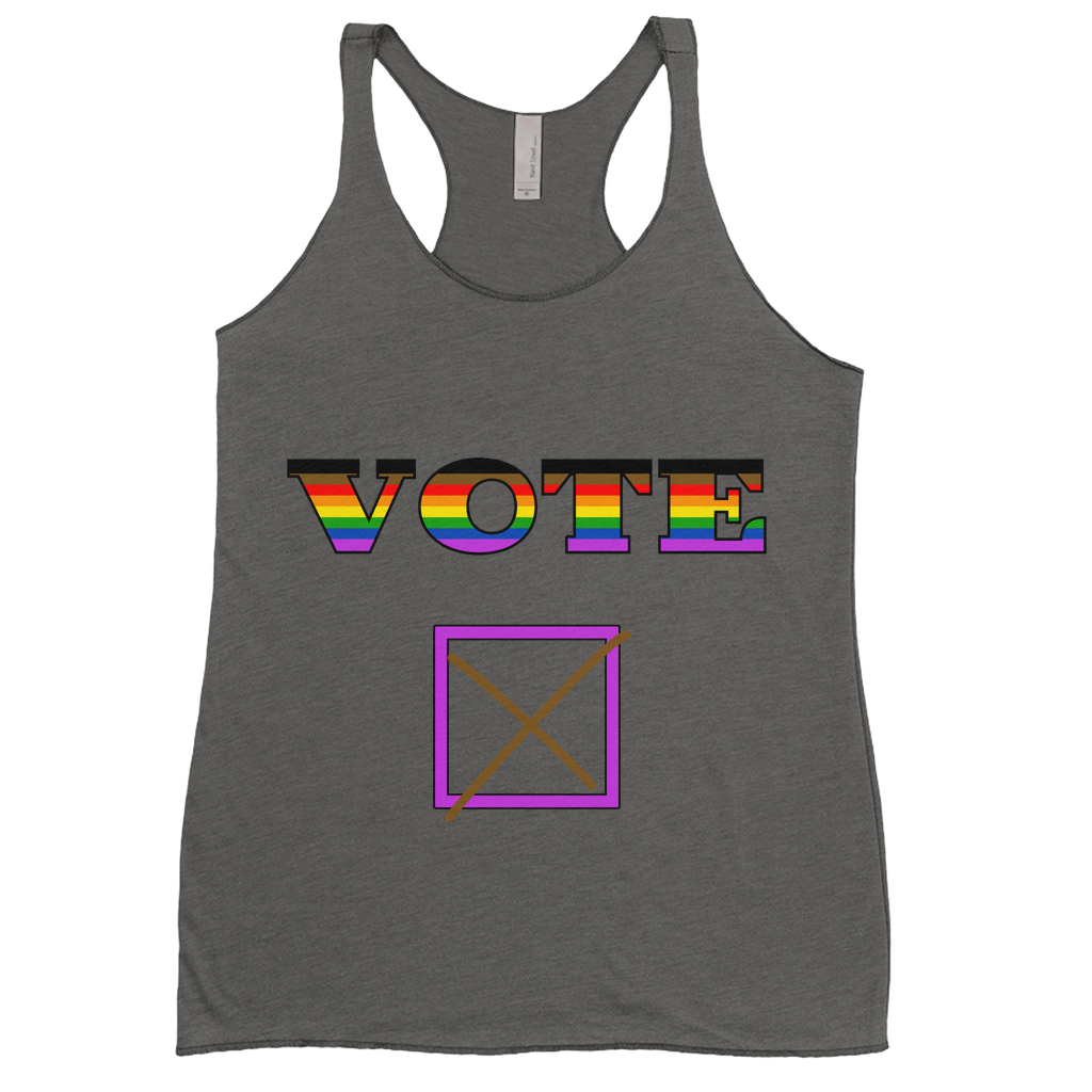 Vote Racerback Tank Tops | Choose Your Colourway