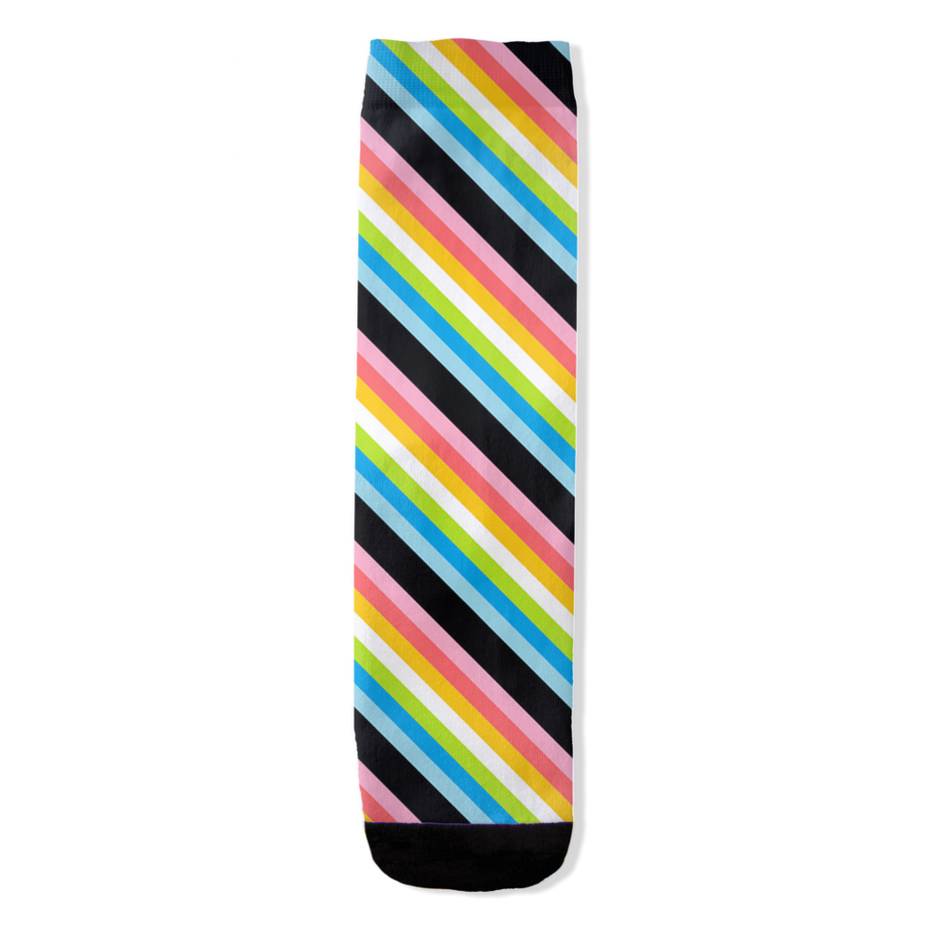 Queer Striped All-Over Print Socks