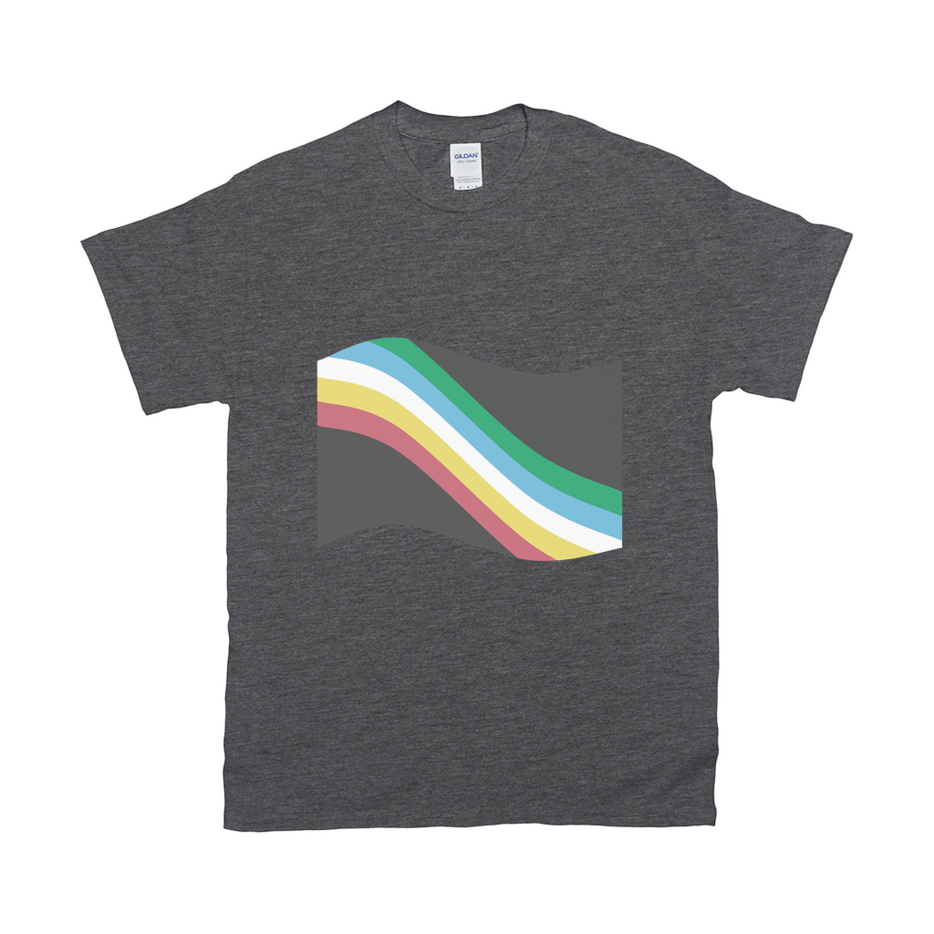 Disability Pride Flag Relaxed Fit Tshirt - DARK | Choose Your Flag