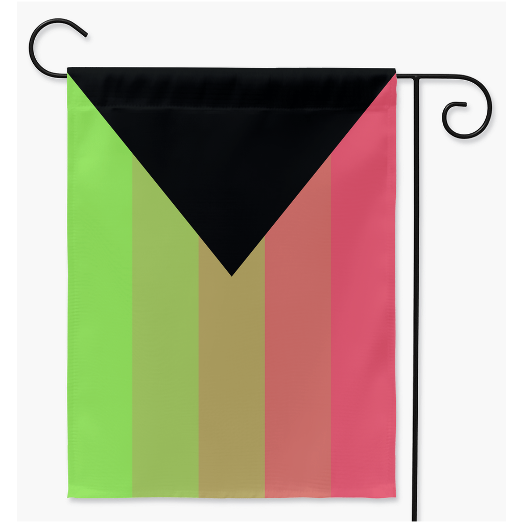 DemiAroflux - V1 Yard and Garden Flags | Single Or Double-Sided | 2 Sizes | Aro Ace Spec