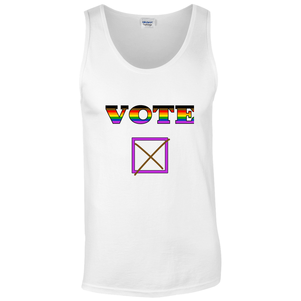 Vote Unisex Tank Tops | Choose Your Colourway | Gildan