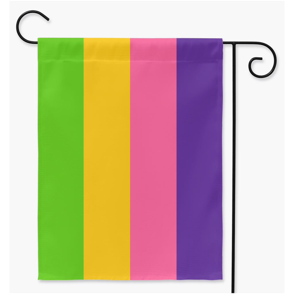 Sapphic Lesbian (Updated) Pride Yard And Garden Flags | Single Or Double-Sided | 2 Sizes