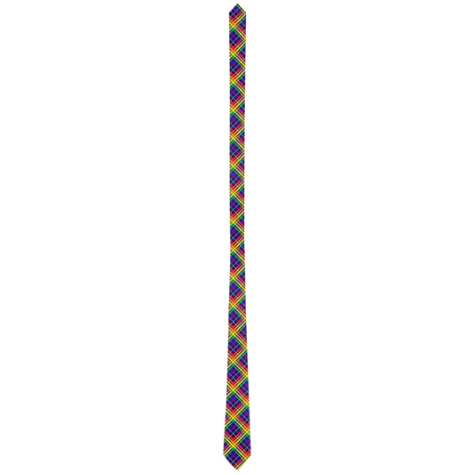 Rainbow/Interstellar Tartan Plaid Neck Tie