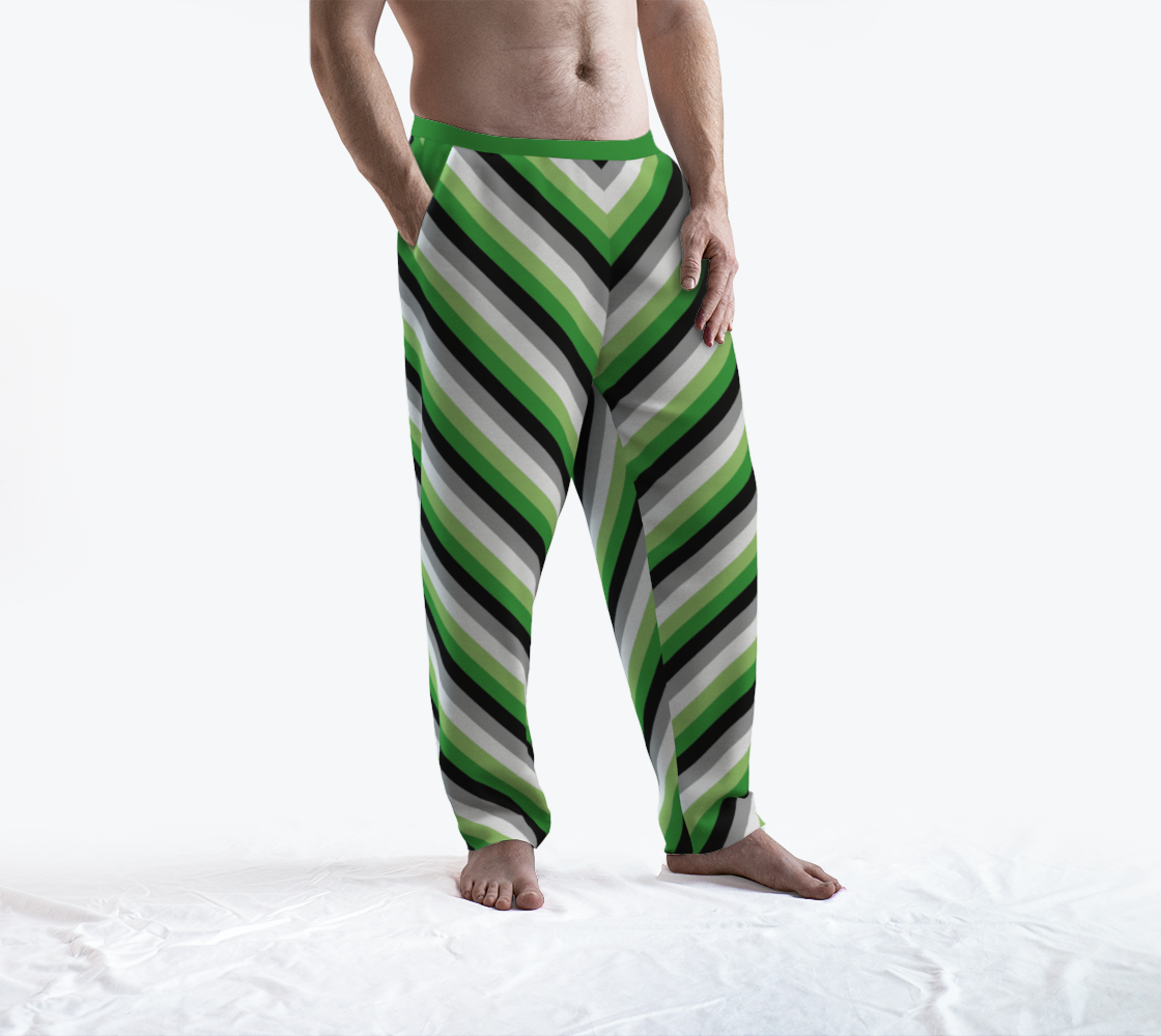 Aromantic Striped Lounge Pants