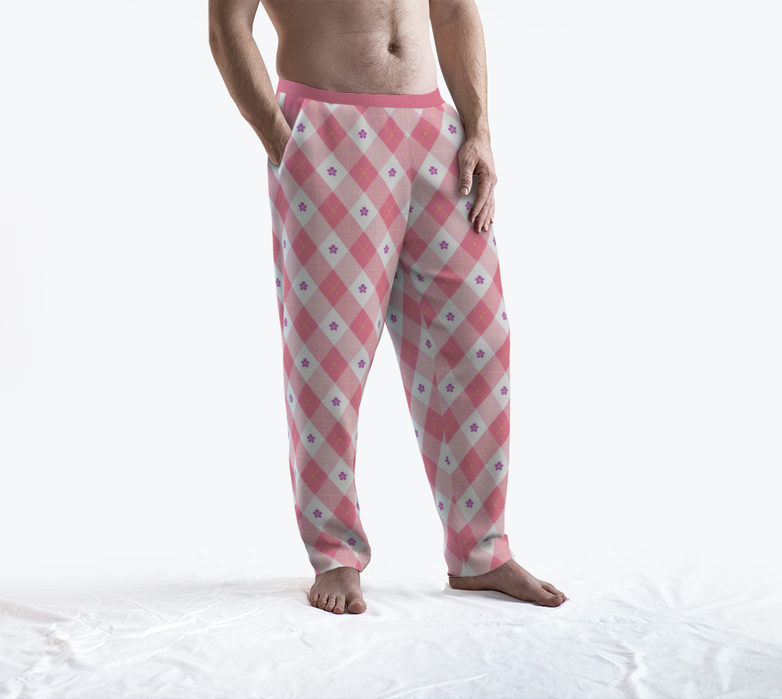 Sapphic Floral Argyle Lounge Pants