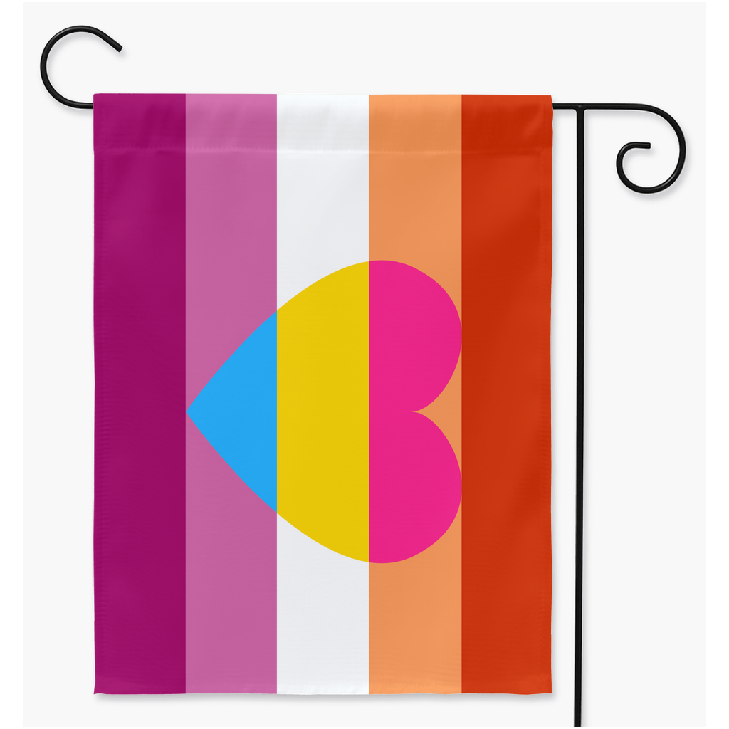Lesbian Panromantic Pride Flag | Single Or Double-Sided | 2 Sizes