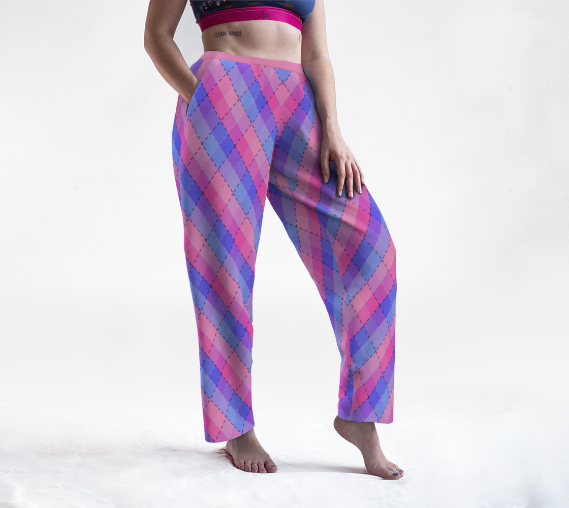 Omnisexual Blended Argyle Lounge Pants