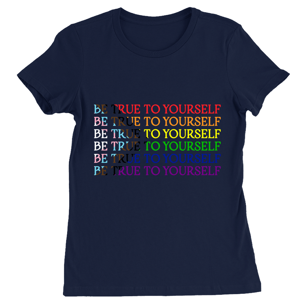 Funky Text Orientation Pride Fitted T-Shirts | Choose Your Design | Bella and Canvas