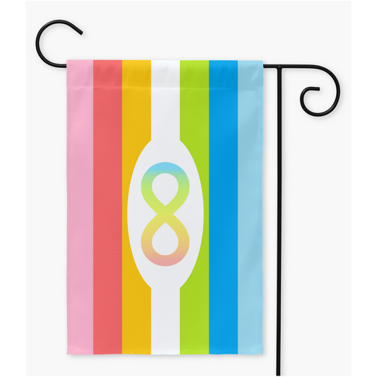 Neuroqueer - V1 Yard and Garden Flags  | Single Or Double-Sided | 2 Sizes