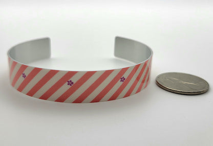 Pride Patterned Aluminum Wristbands | 2 Widths | Choose Your Pattern and Colourway
