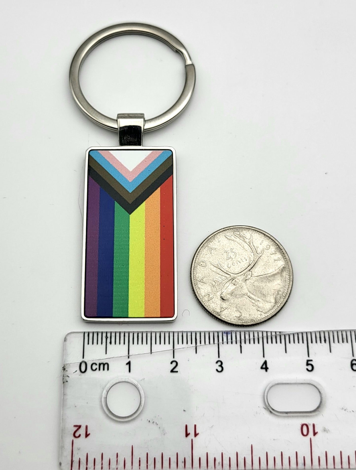 Metal Flag Keychain | Choose Your Flag | Double-Sided