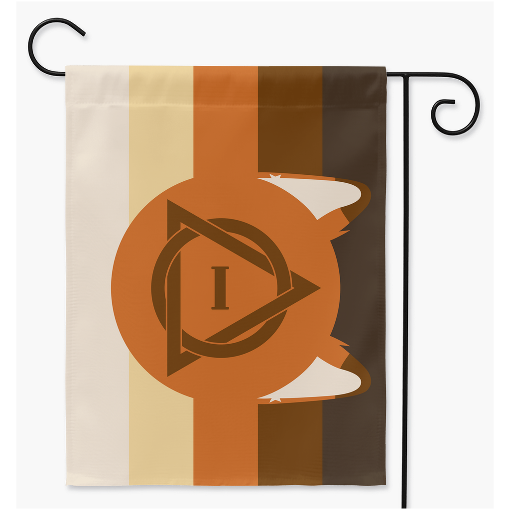 Red Fox Therian Yard and Garden Flags  | Single Or Double-Sided | 2 Sizes