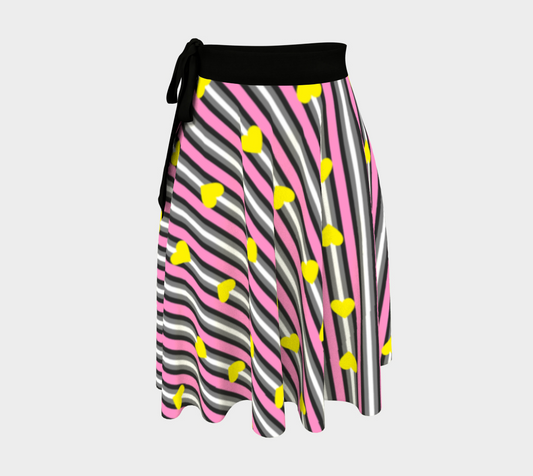 Queerplatonic - V1 Striped Wrap Skirt