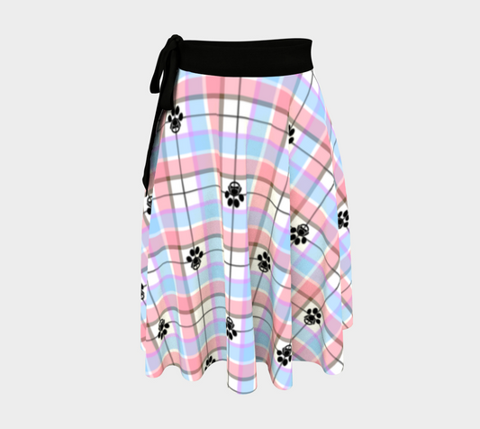 Babyfur Tartan Plaid Wrap Skirt