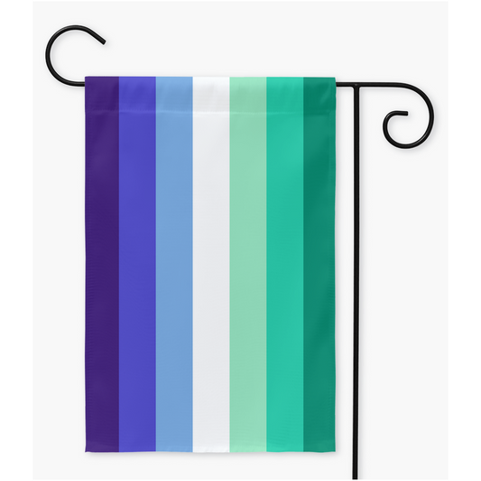 Banderas de jardín y patio de hombre gay | Una o dos caras | 2 tamaños