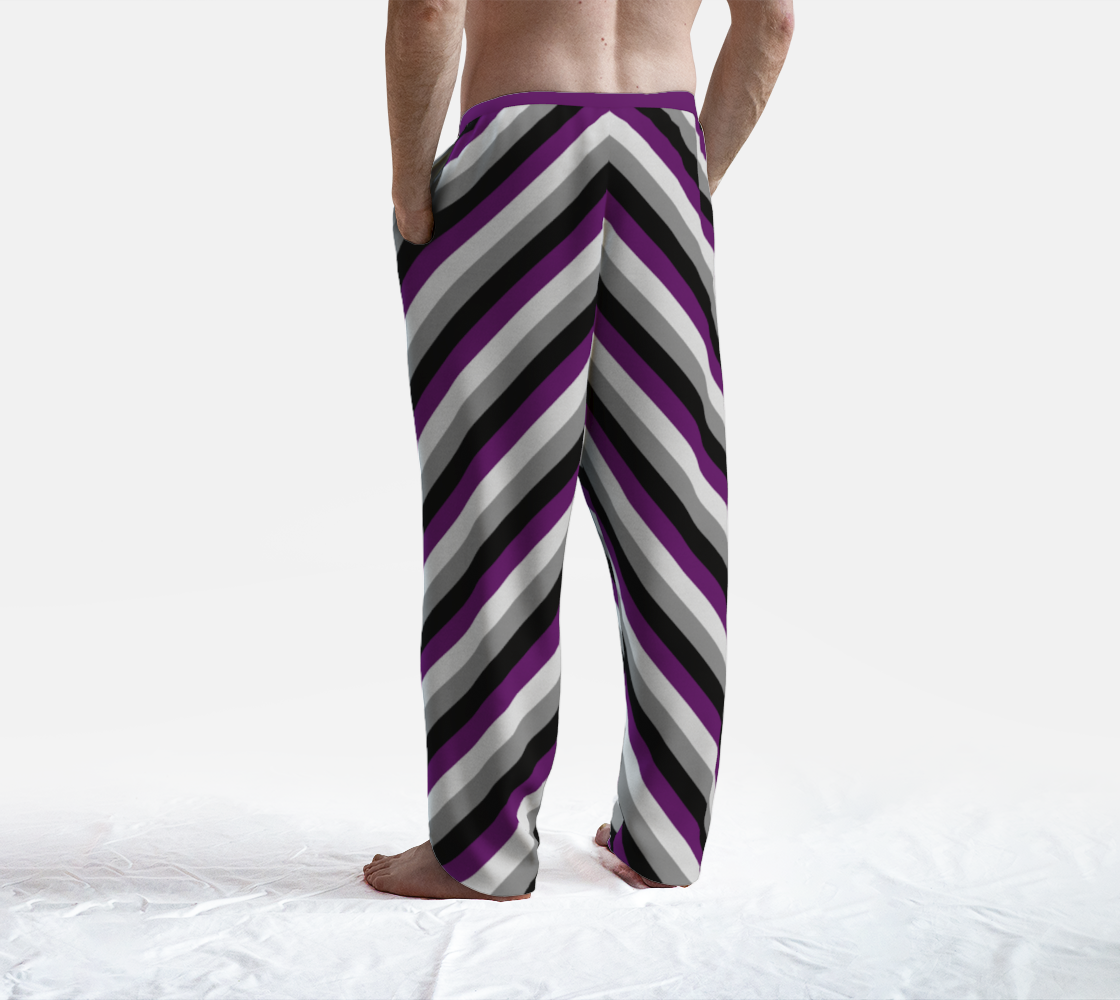 Asexual Striped Lounge Pants