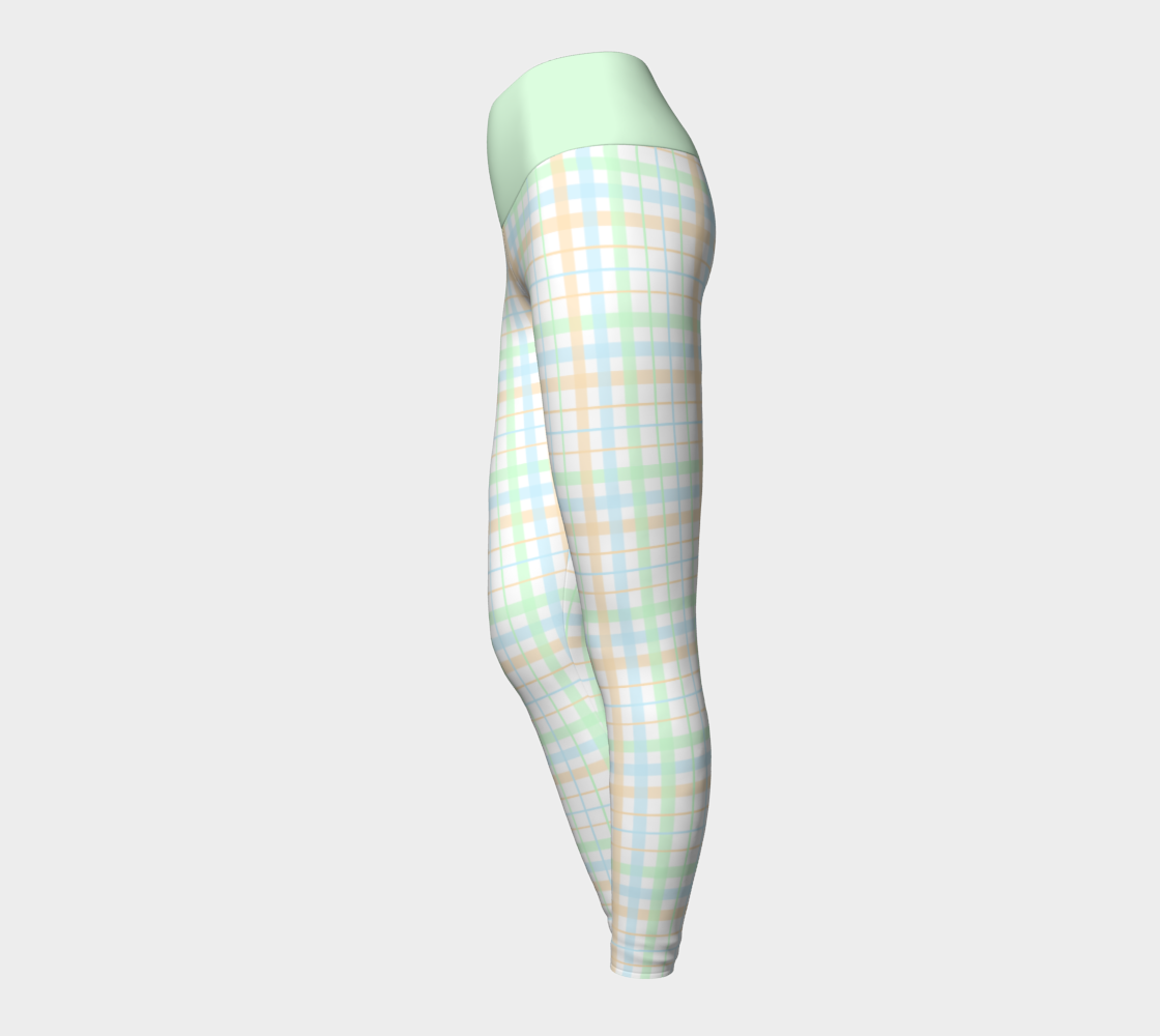 Unlabeled Orientation Plaid Yoga Leggings