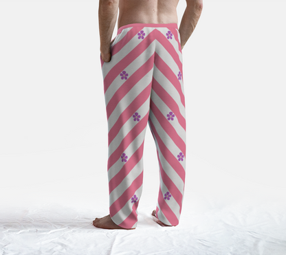 Sapphic Floral Striped Lounge Pants