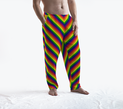 Rainbow Striped Lounge Pants