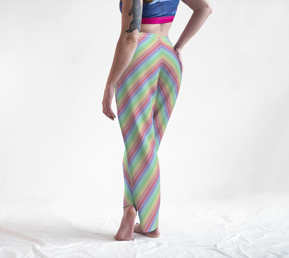 Pastel Rainbow Candy Striped Lounge Pants