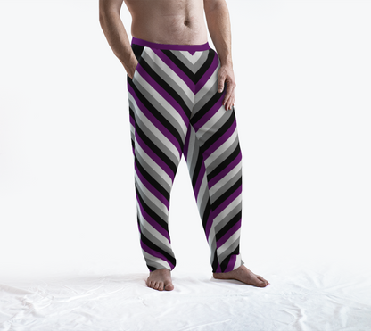 Asexual Striped Lounge Pants