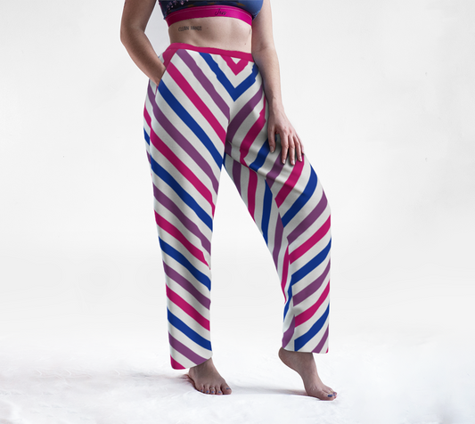 Bisexual Barber Striped Lounge Pants