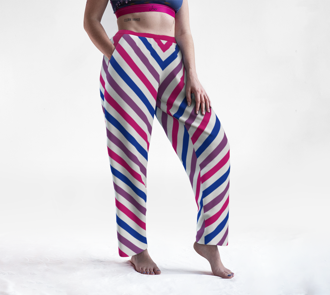 Bisexual Barber Striped Lounge Pants