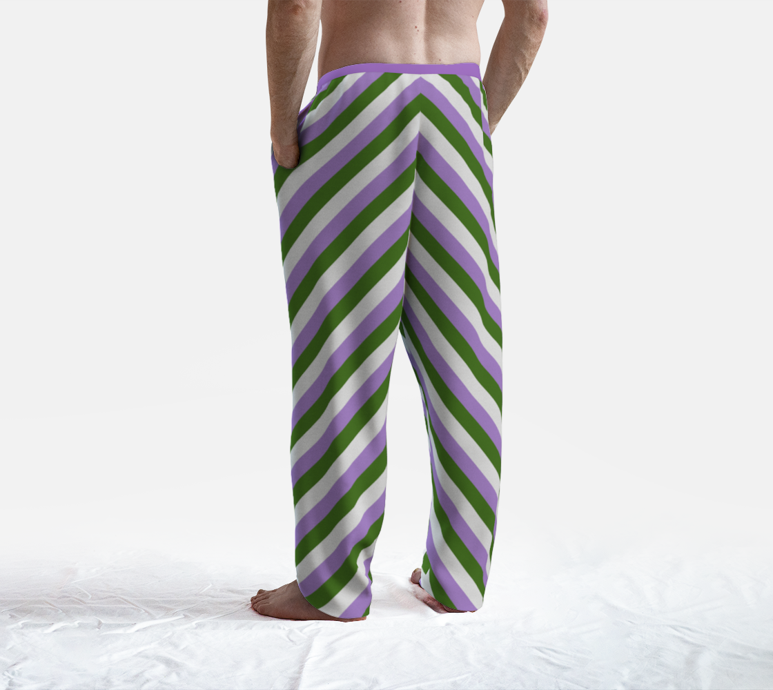 Genderqueer Striped Lounge Pants