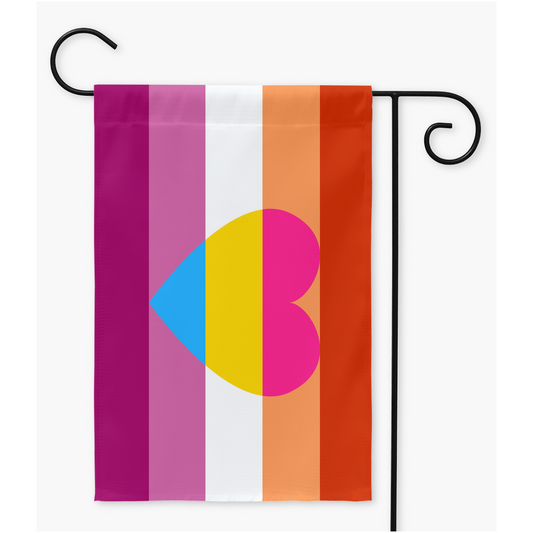 Lesbian Panromantic Pride Flag | Single Or Double-Sided | 2 Sizes